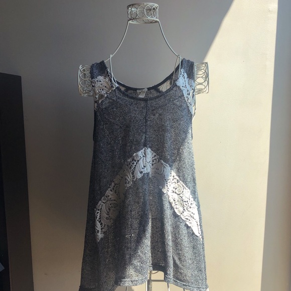 Boho Lace Knit Tank - Picture 1 of 5